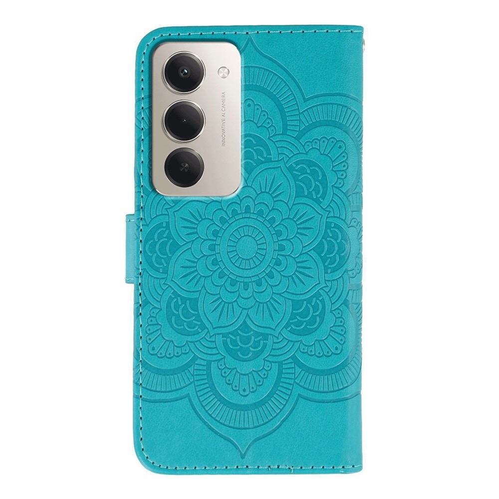Mandala knižkové púzdro na Xiaomi Redmi 15 5G - modré