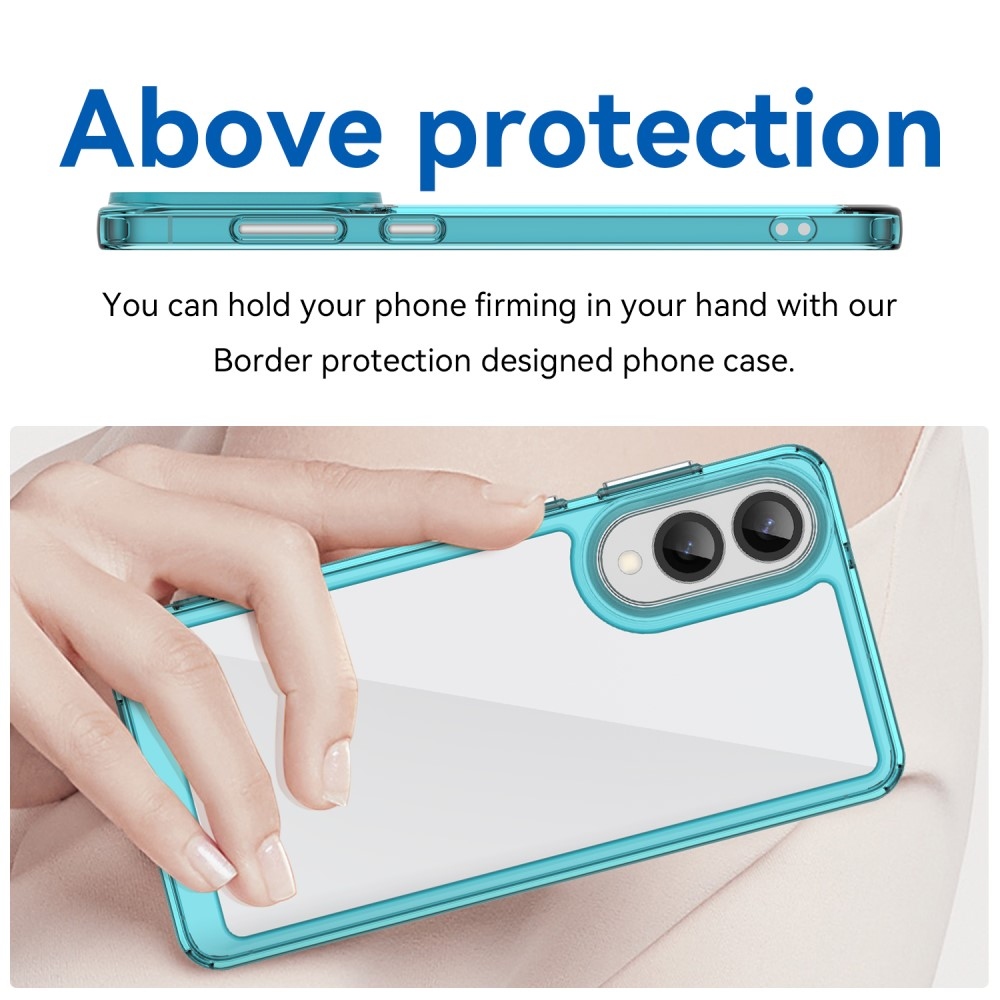 Gélový obal s pevným chrbtom na Samsung Galaxy S25 Edge - svetlomodrý