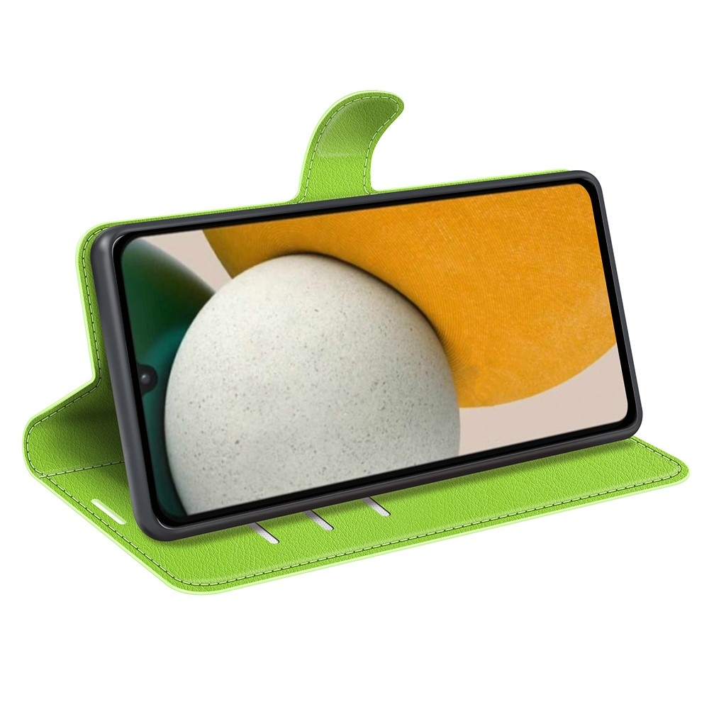 Litchi knižkové púzdro na Samsung Galaxy A15 4G/5G - zelené