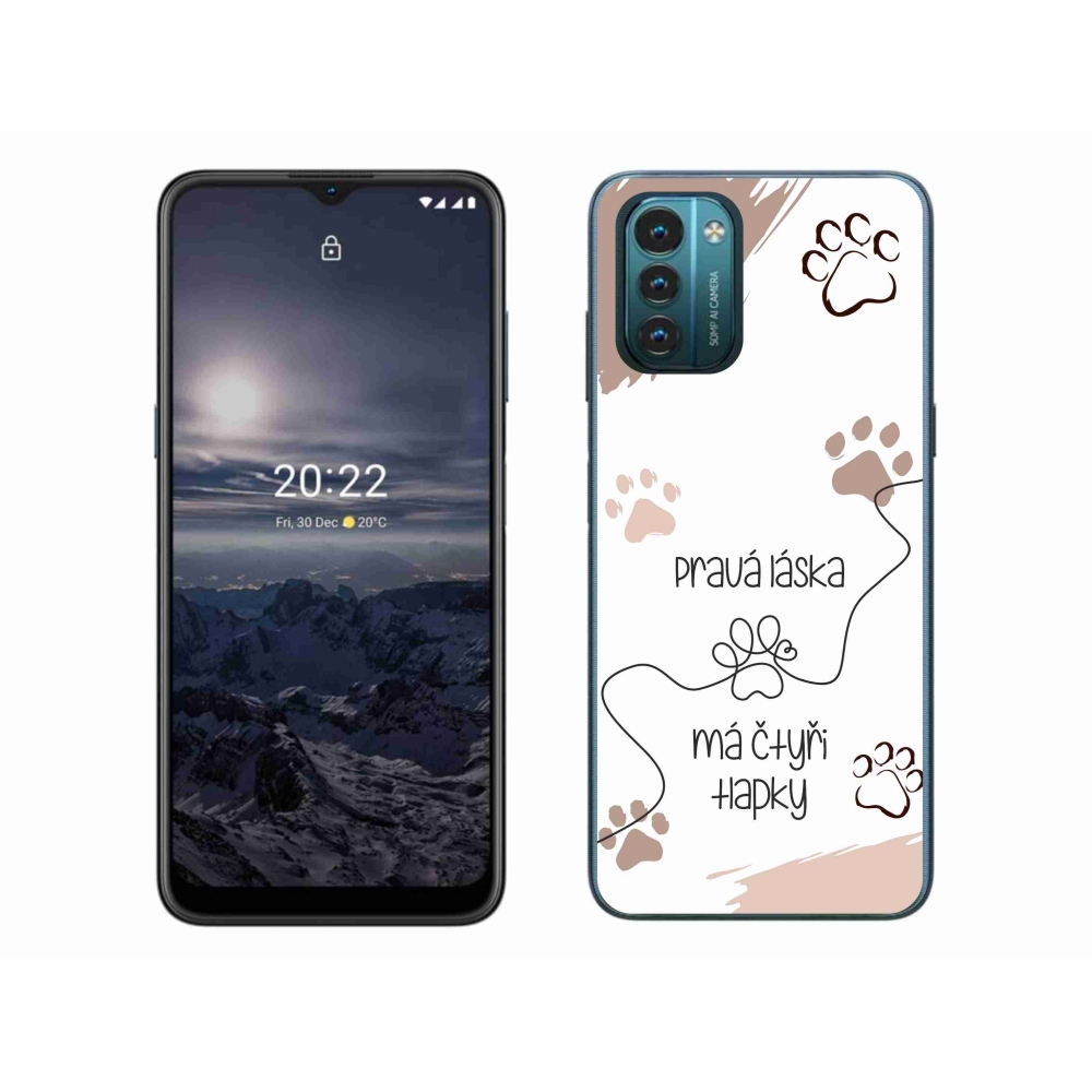 Gélový kryt mmCase na Nokia G11/G21 - psí motív 1 biele pozadie