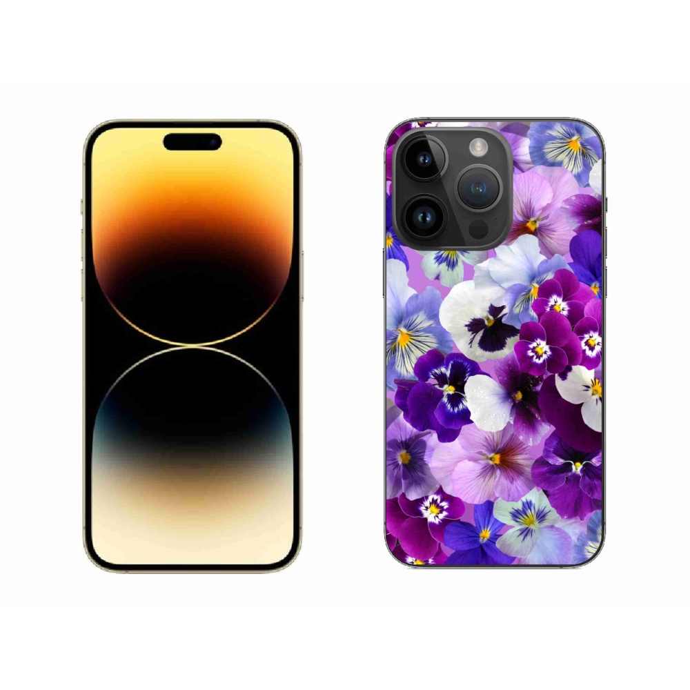 Gélový kryt mmCase na iPhone 14 Pro Max - kvety 9