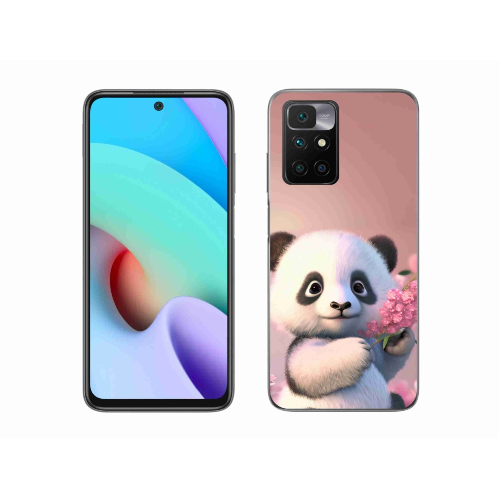Gélový kryt mmCase na Xiaomi Redmi 10/Redmi 10 (2022) - roztomilá panda