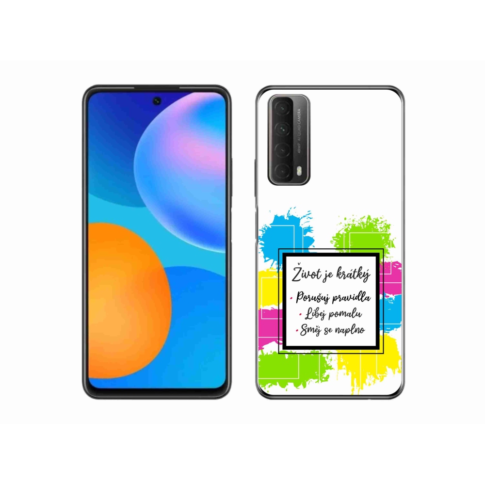 Gélový kryt mmCase na Huawei P Smart (2021) - citát 5 biele pozadie