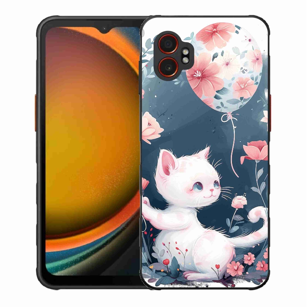 Gélový kryt mmCase na Samsung Galaxy Xcover 7 Pro - mačiatko s balónikom
