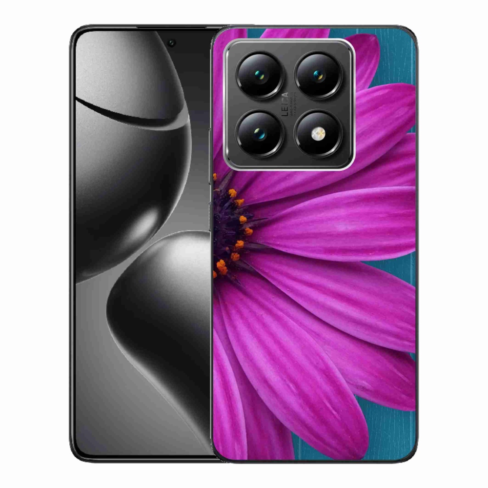 Gélový obal mmCase na Xiaomi 14T - fialová margaréta