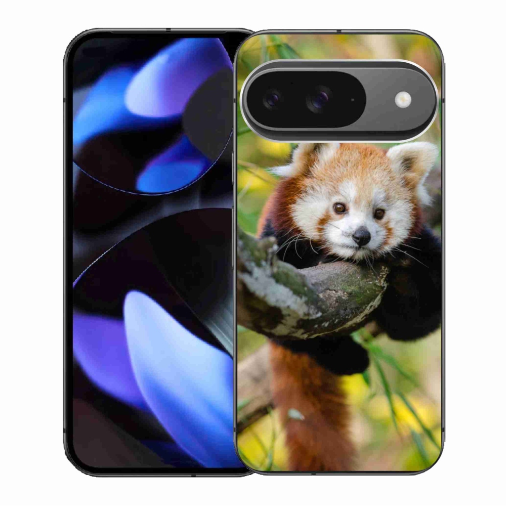 Gélový kryt mmCase na Google Pixel 9/9 Pro - panda červená