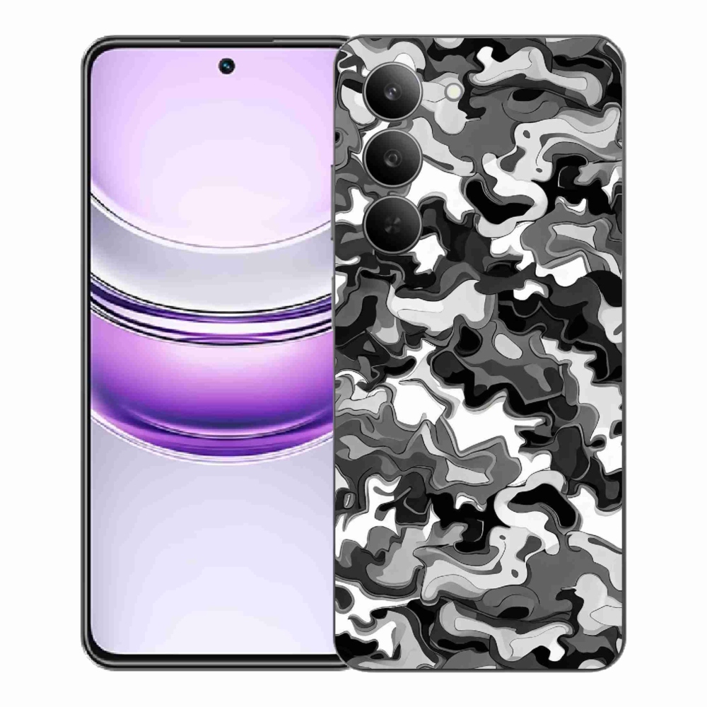 Gélový kryt mmCase na Realme 14x 5G - maskáčový vzor 3