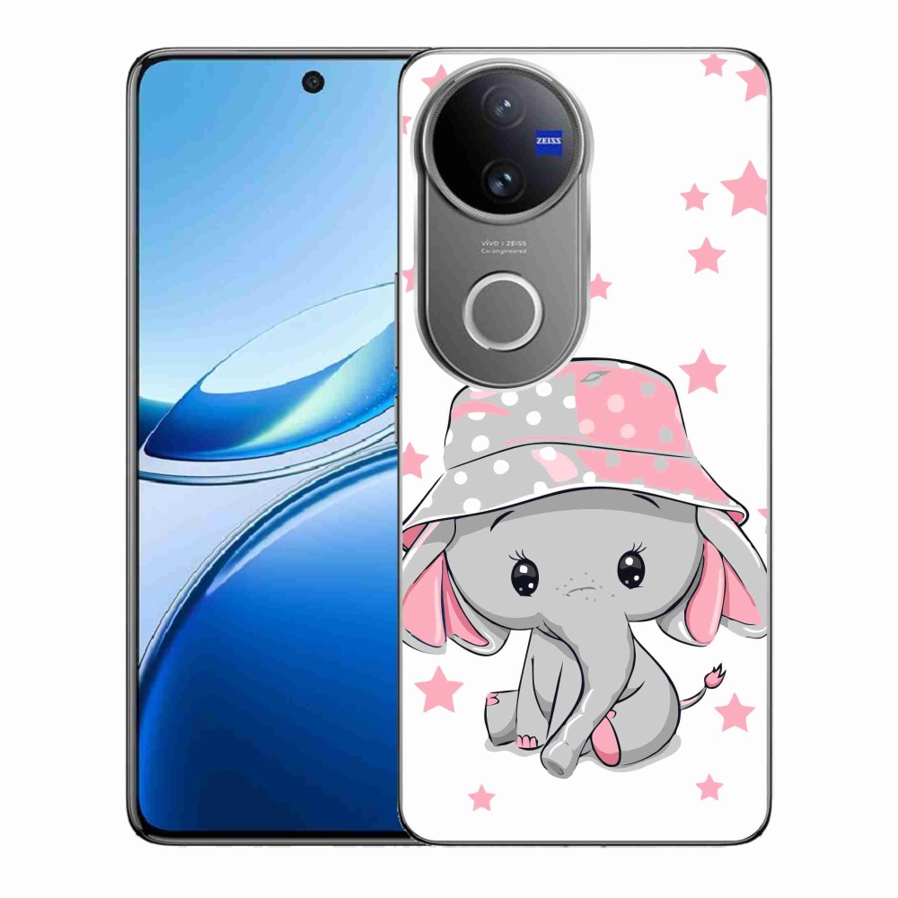 Gélový kryt mmCase na Vivo V50 5G - ružový slon
