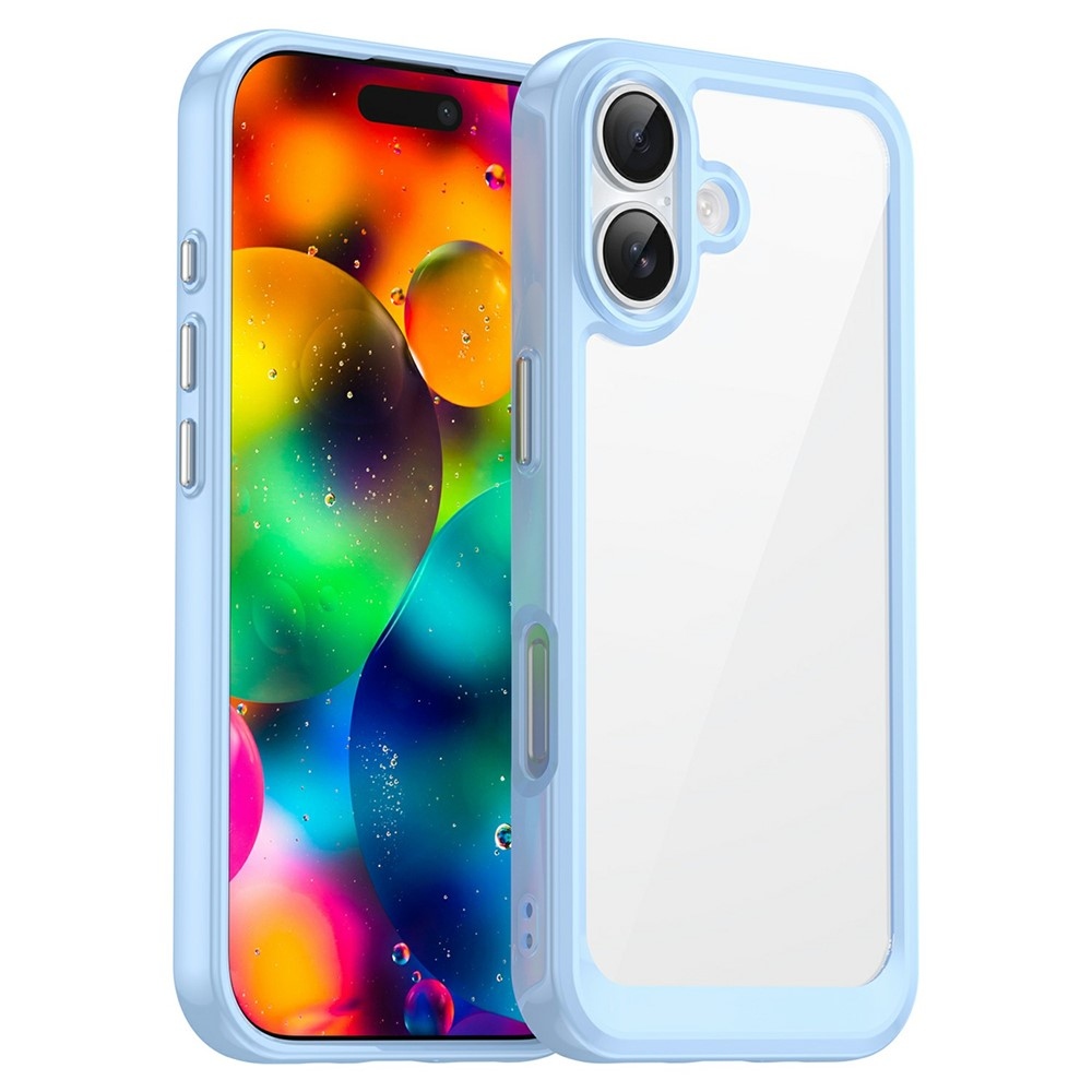 Gélový obal s pevným chrbtom na iPhone 17 - modrý