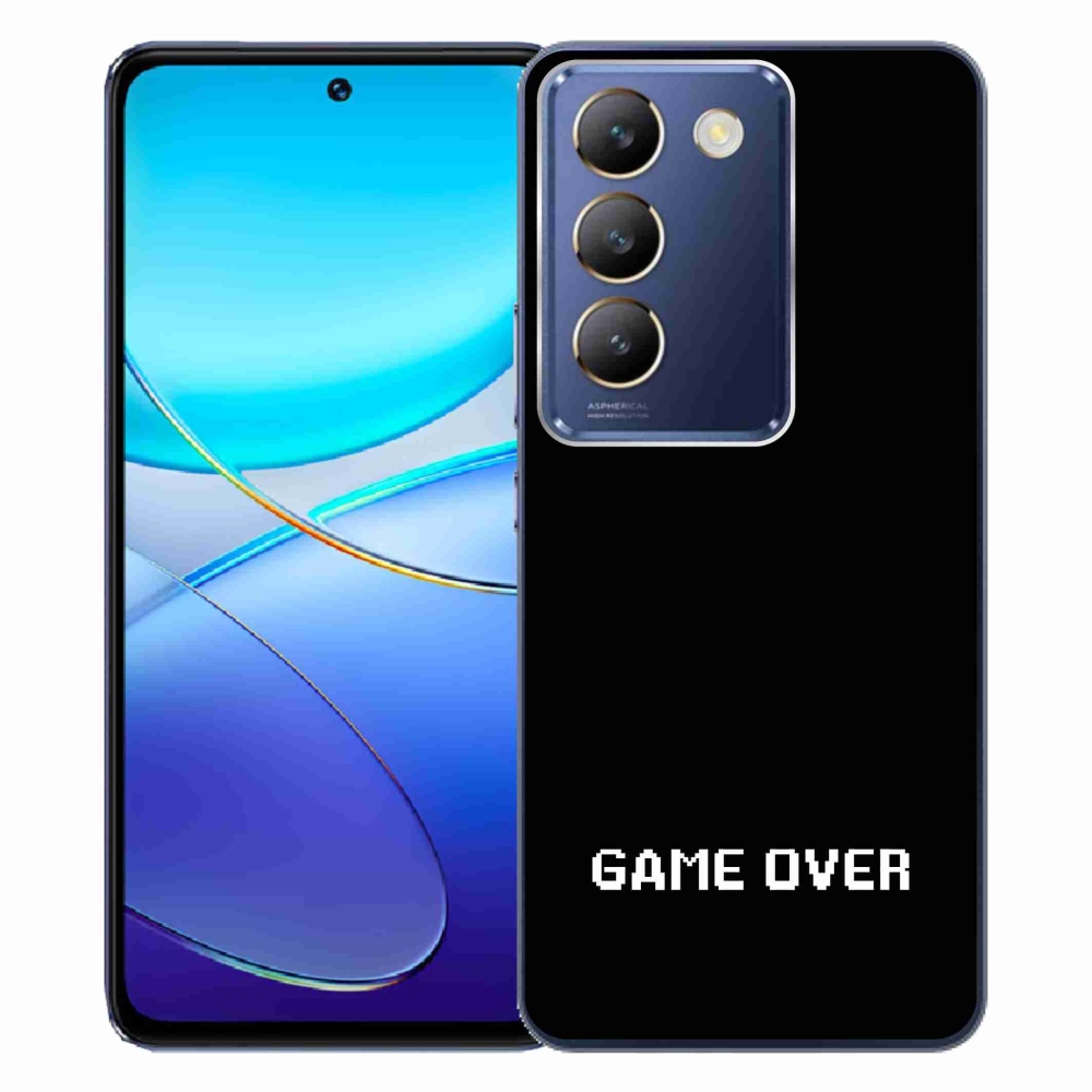 Gélový kryt mmCase pre Vivo V40 SE 4G/5G - game over čierne pozadie