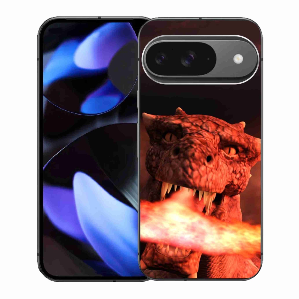 Gélový kryt mmCase na Google Pixel 9/9 Pro - drak