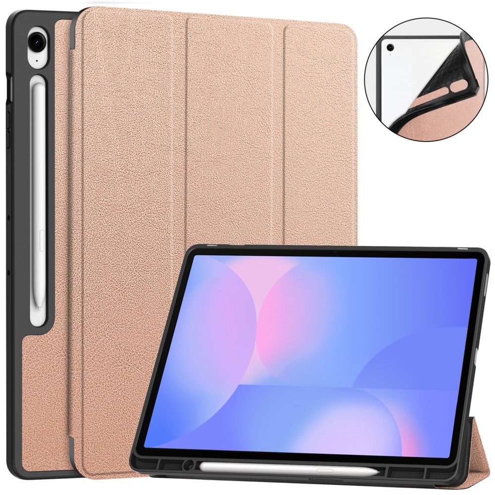 Casy inteligentné zatváracie púzdro na Samsung Galaxy Tab S10 FE+ - ružovozlaté