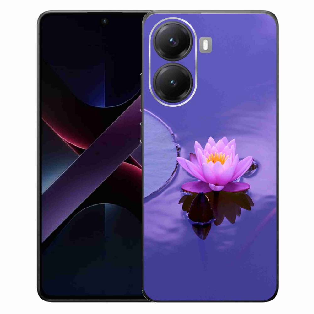 Gélový kryt mmCase na Xiaomi Poco X7 Pro 5G - kvet na hladine