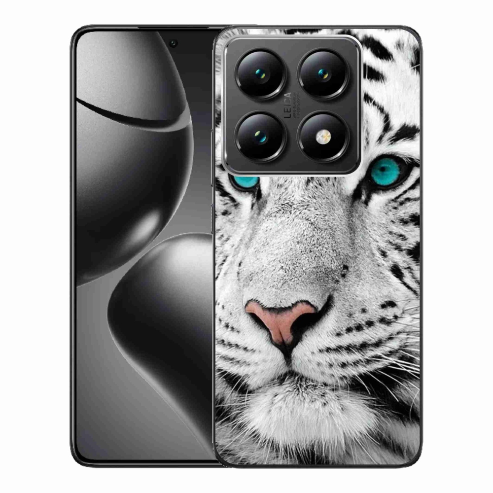 Gélový kryt mmCase na Xiaomi 14T Pro - biely tiger