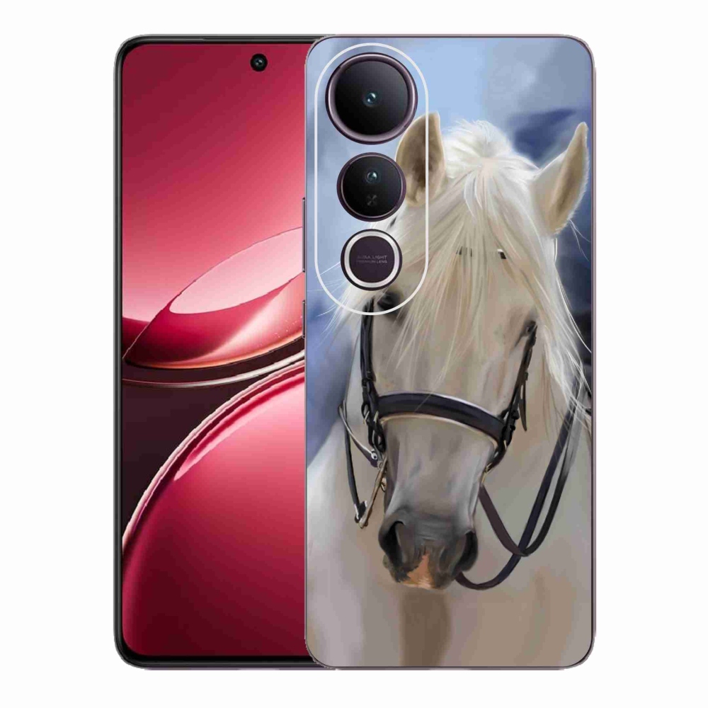 Gélový kryt mmCase na Vivo V50 Lite 4G/5G - biely kôň