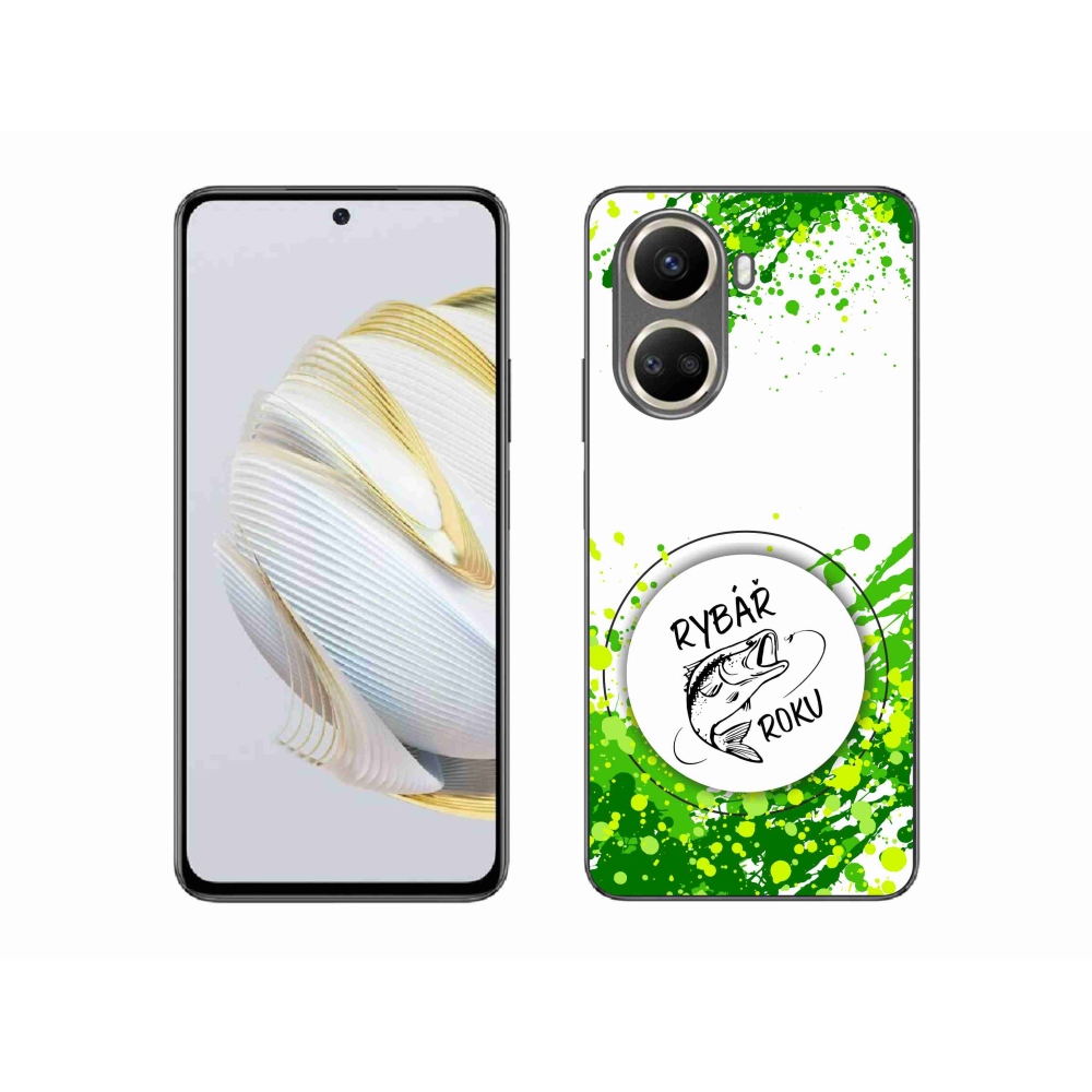 Gélový kryt mmCase na Huawei Nova 10 SE - rybár roka biele pozadie