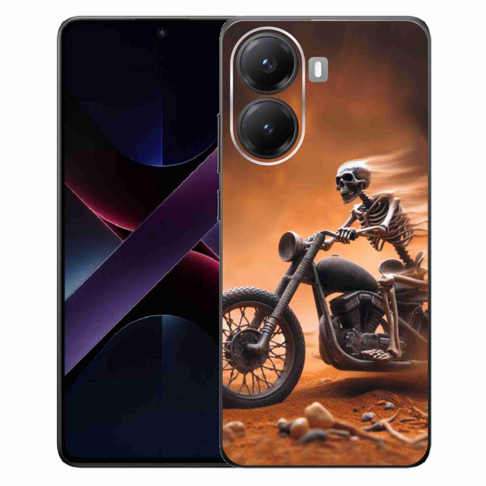 Gélový kryt mmCase na Xiaomi Poco X7 Pro 5G - kostra na motorke