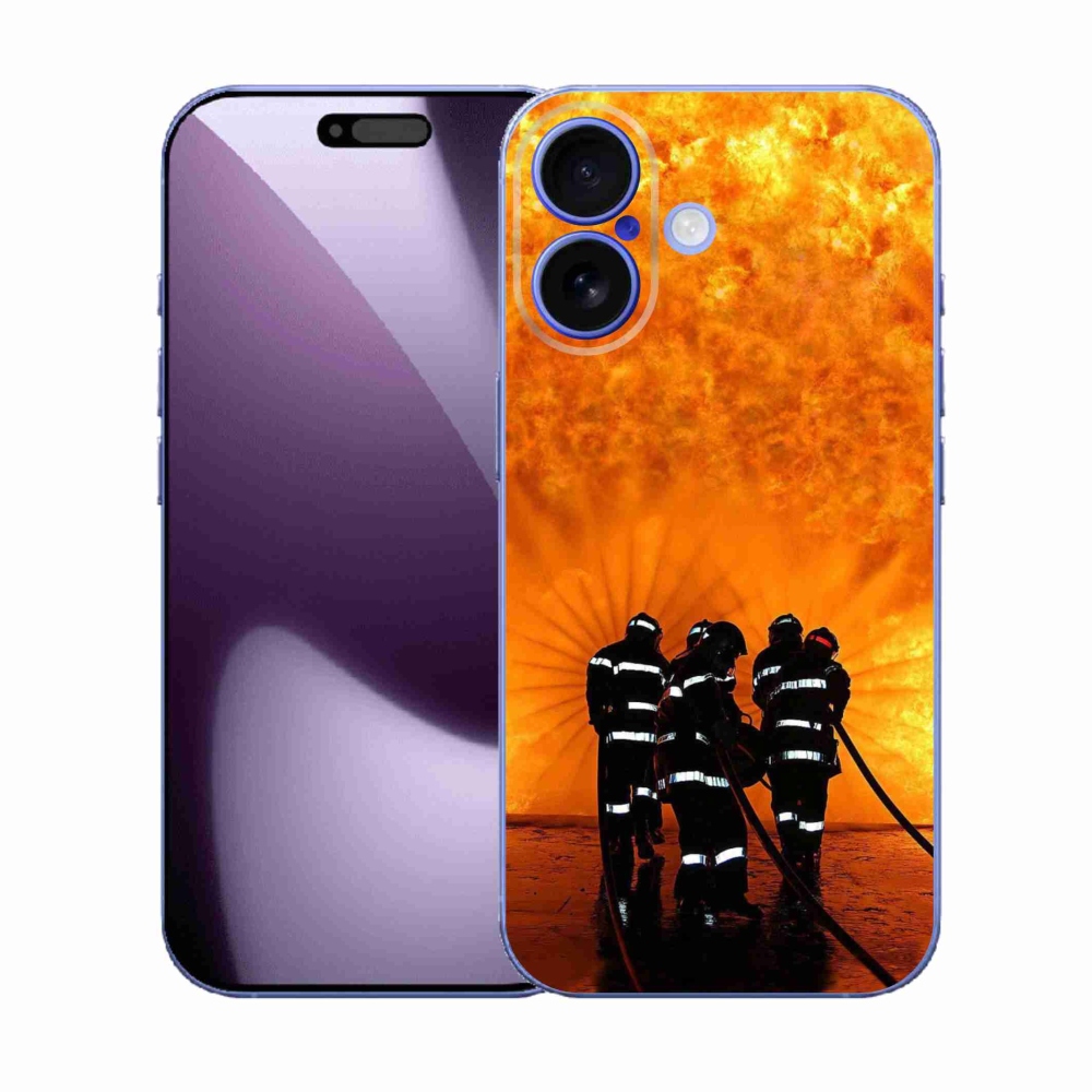 Gélový kryt mmCase na iPhone 17 - požiar