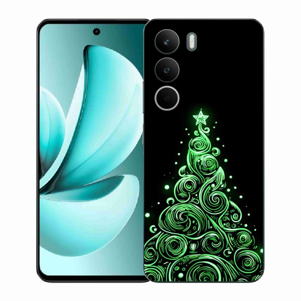 Gélový kryt mmCase na Realme C71 - neónový vianočný stromček 3