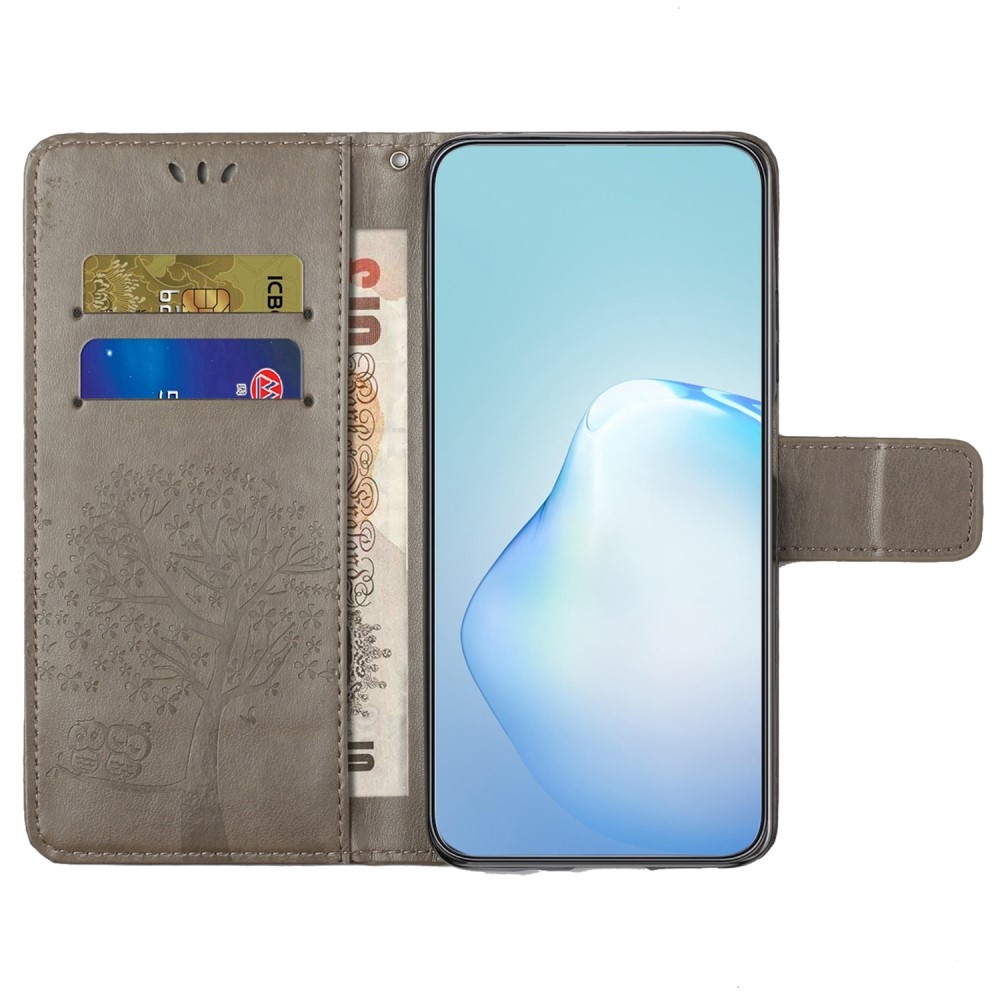 Tree knižkové púzdro na Samsung Galaxy A15 4G/5G - šedé