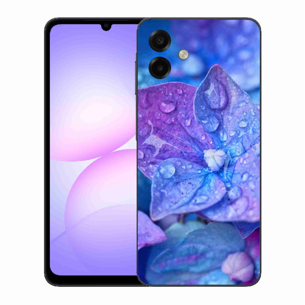 Gélový kryt mmCase na Samsung Galaxy A07 4G - fialový kvet