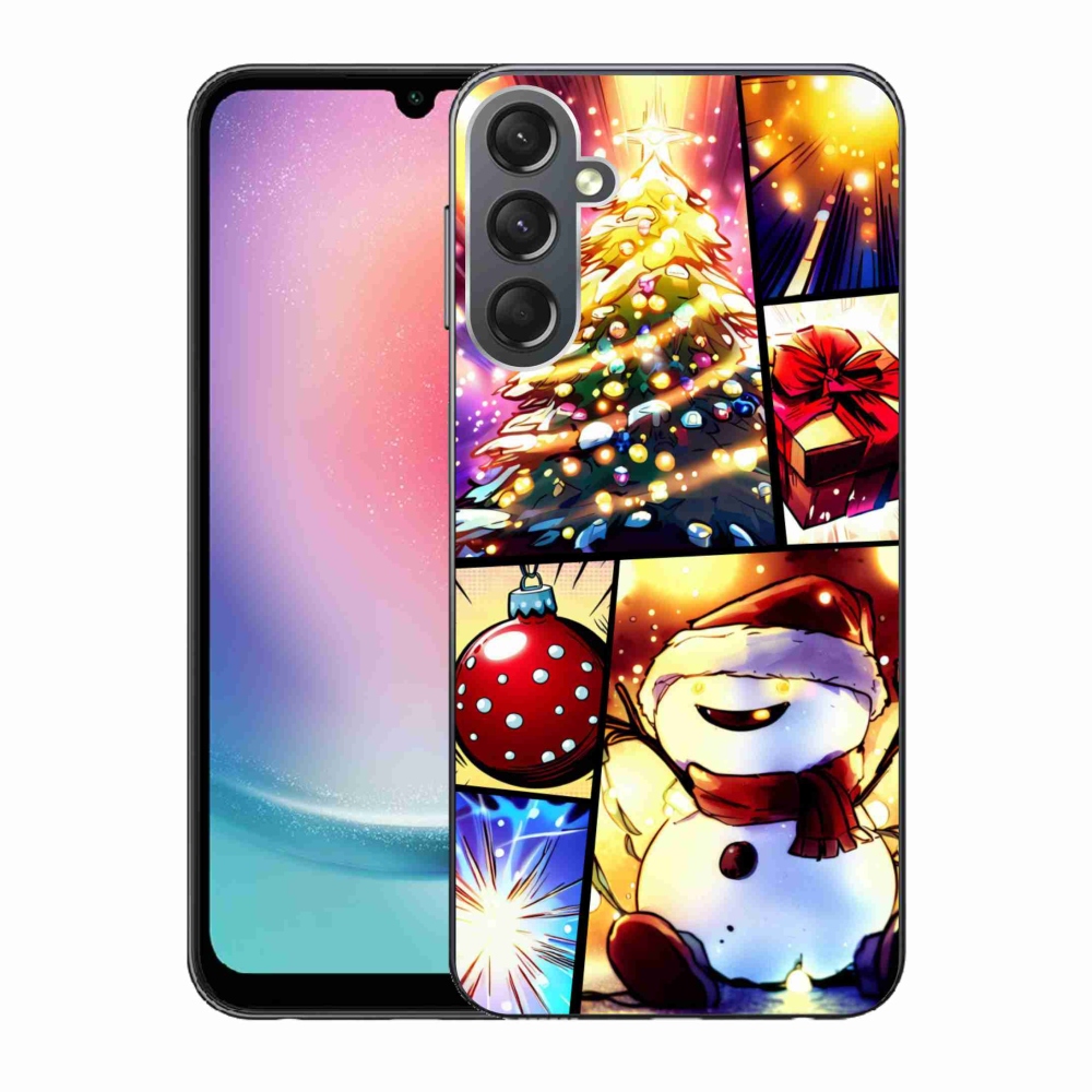 Gélový kryt mmCase na Samsung Galaxy A24 - vianočné motívy 1