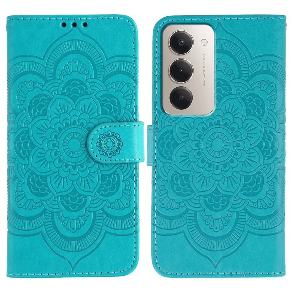 Mandala knižkové púzdro na Xiaomi Redmi 15 5G - modré