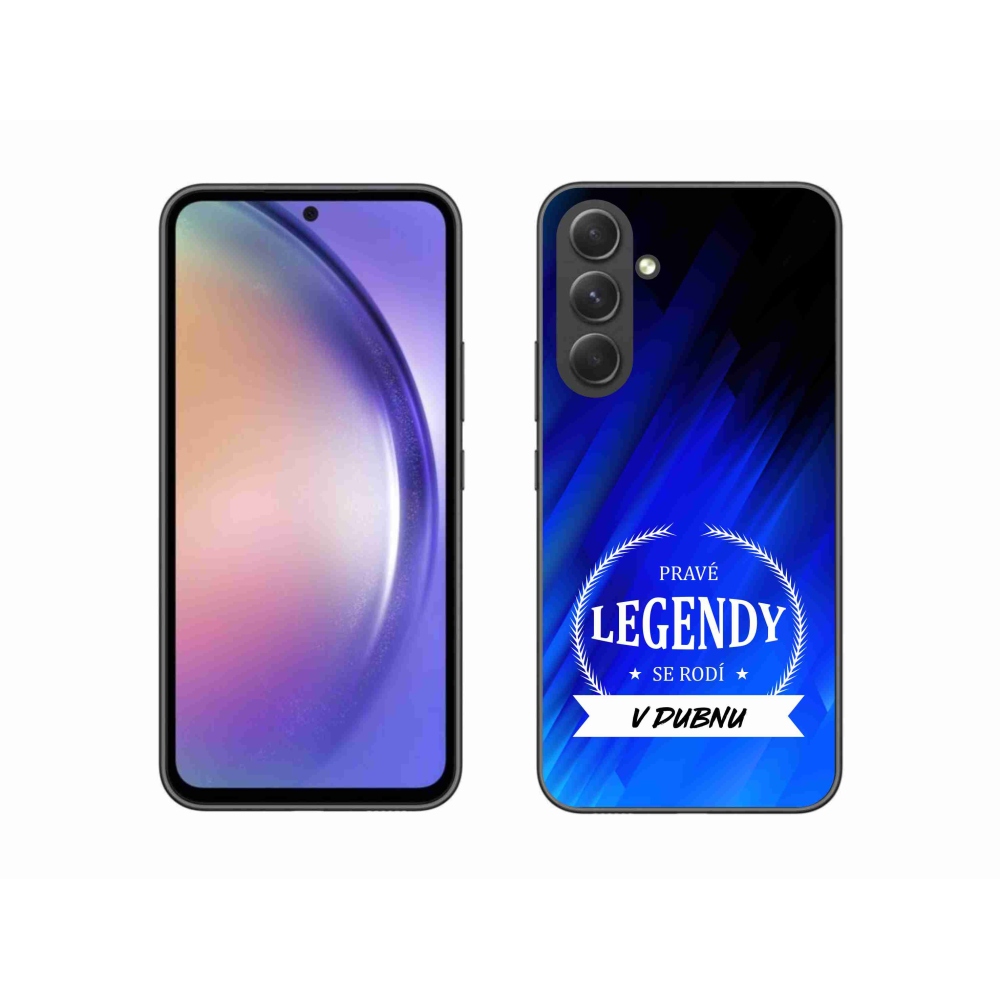 Gélový kryt mmCase na Samsung Galaxy A54 5G - legendy v apríli modré pozadie