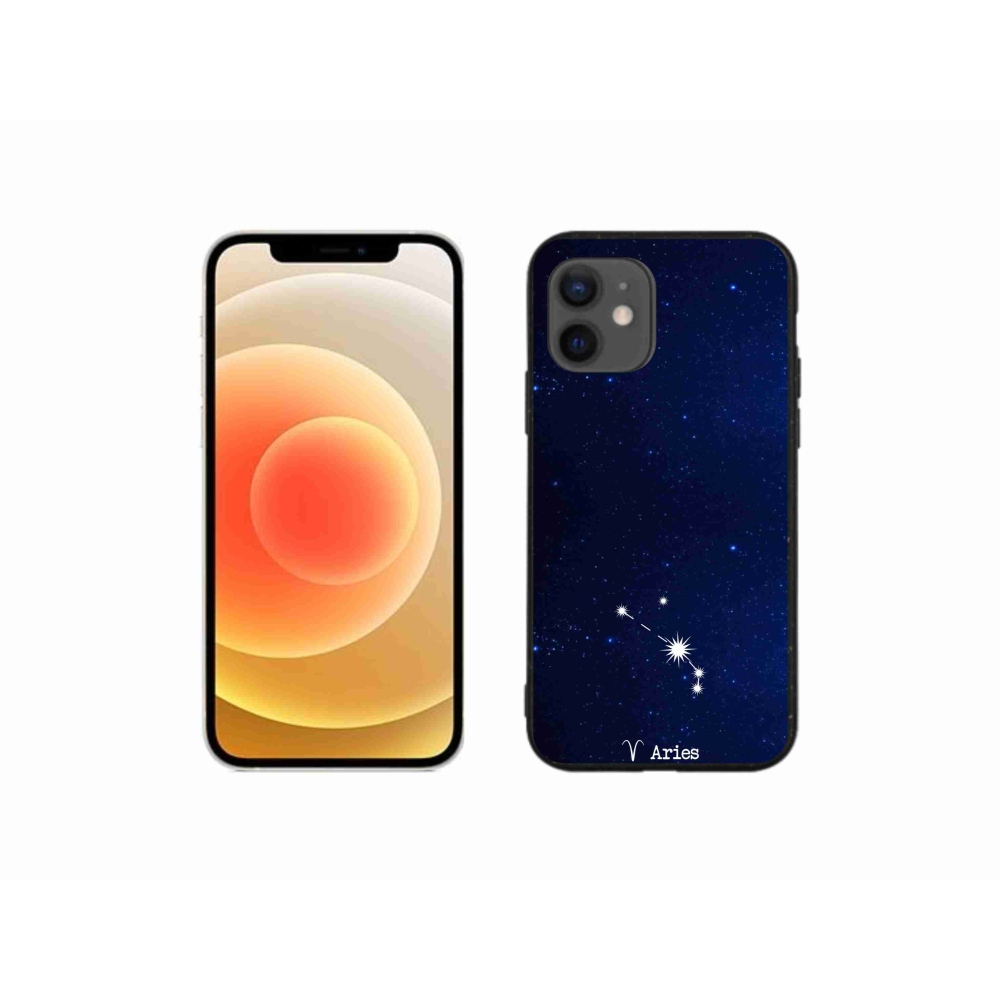 Gélový kryt mmCase na iPhone 12 mini - súhvezdie Barana