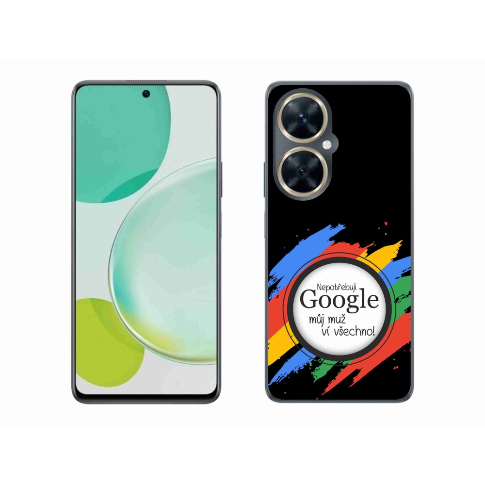 Gélový kryt mmCase na Huawei Nova 11i - muž vie všetko čierne pozadie