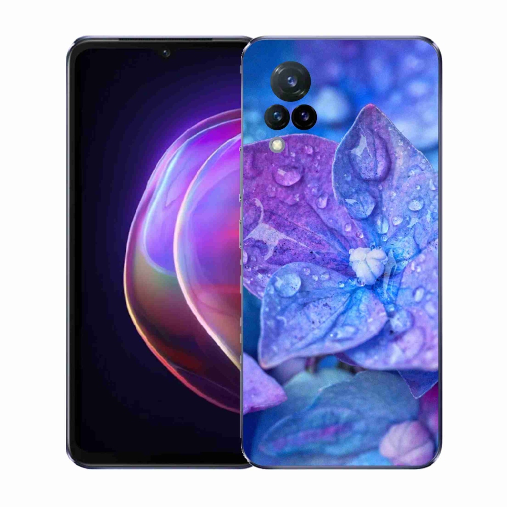 Gélový kryt mmCase na Vivo V21 4G/5G - fialový kvet