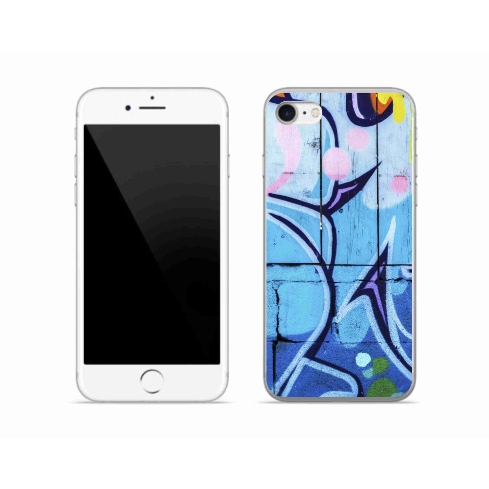 Gélový kryt mmCase na iPhone SE (2020) - graffiti