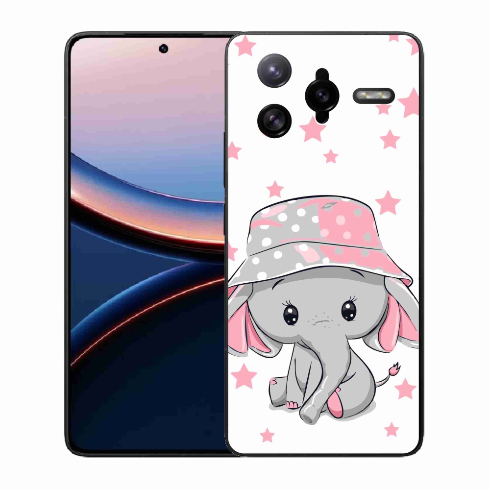 Gélový kryt mmCase na Xiaomi Poco F7 Ultra - ružový slon