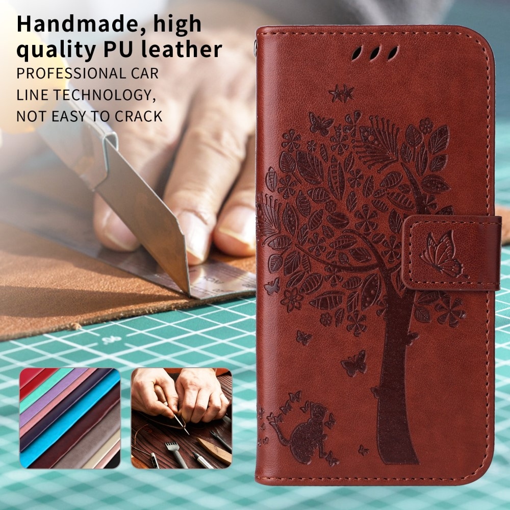Trees knižkové puzdro na Xiaomi Redmi A5 (173.45x79.35x8.45mm) - hnedé