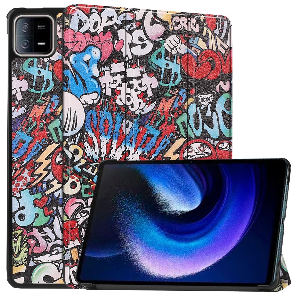 Print chytré zatváracie puzdro na Xiaomi Pad 6 - graffiti