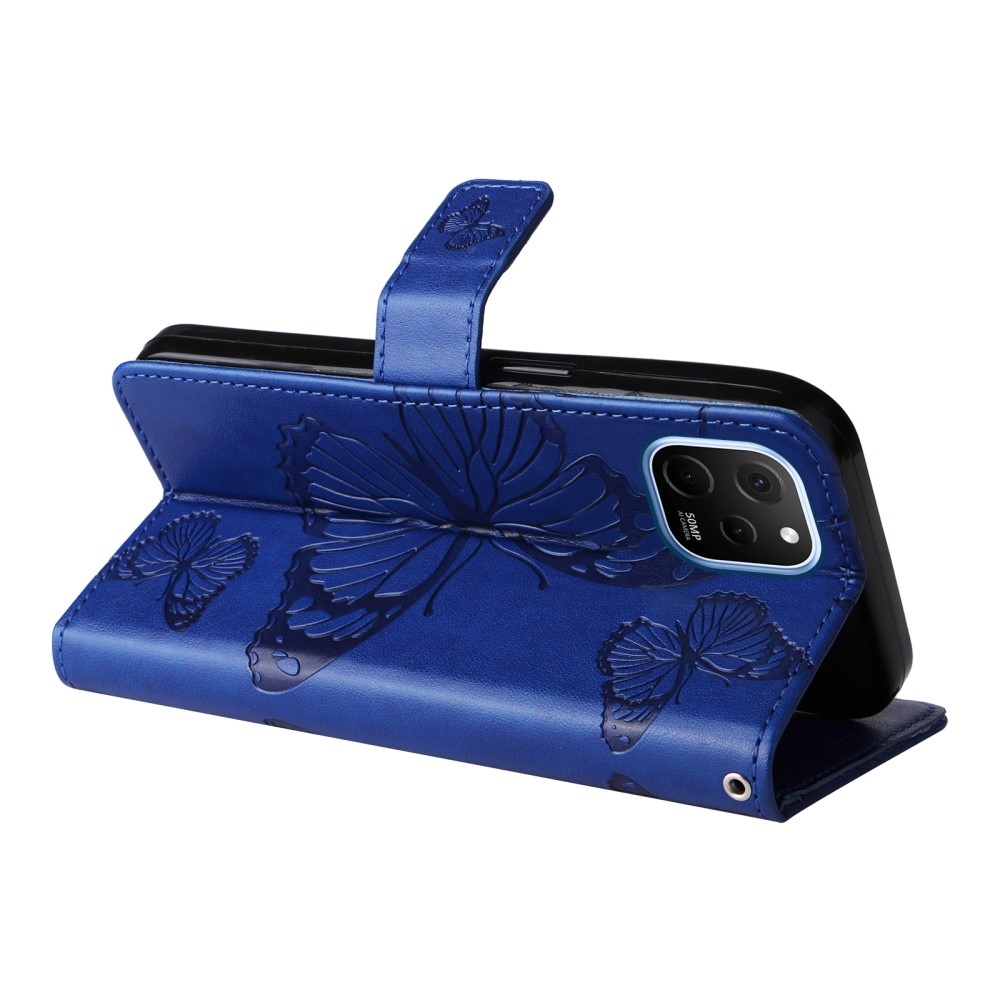 Big Butterfly knižkové puzdro na Huawei Nova Y61 - modré