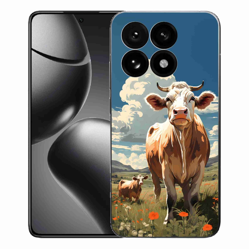 Gélový kryt mmCase na Xiaomi 15T - kravy na lúke
