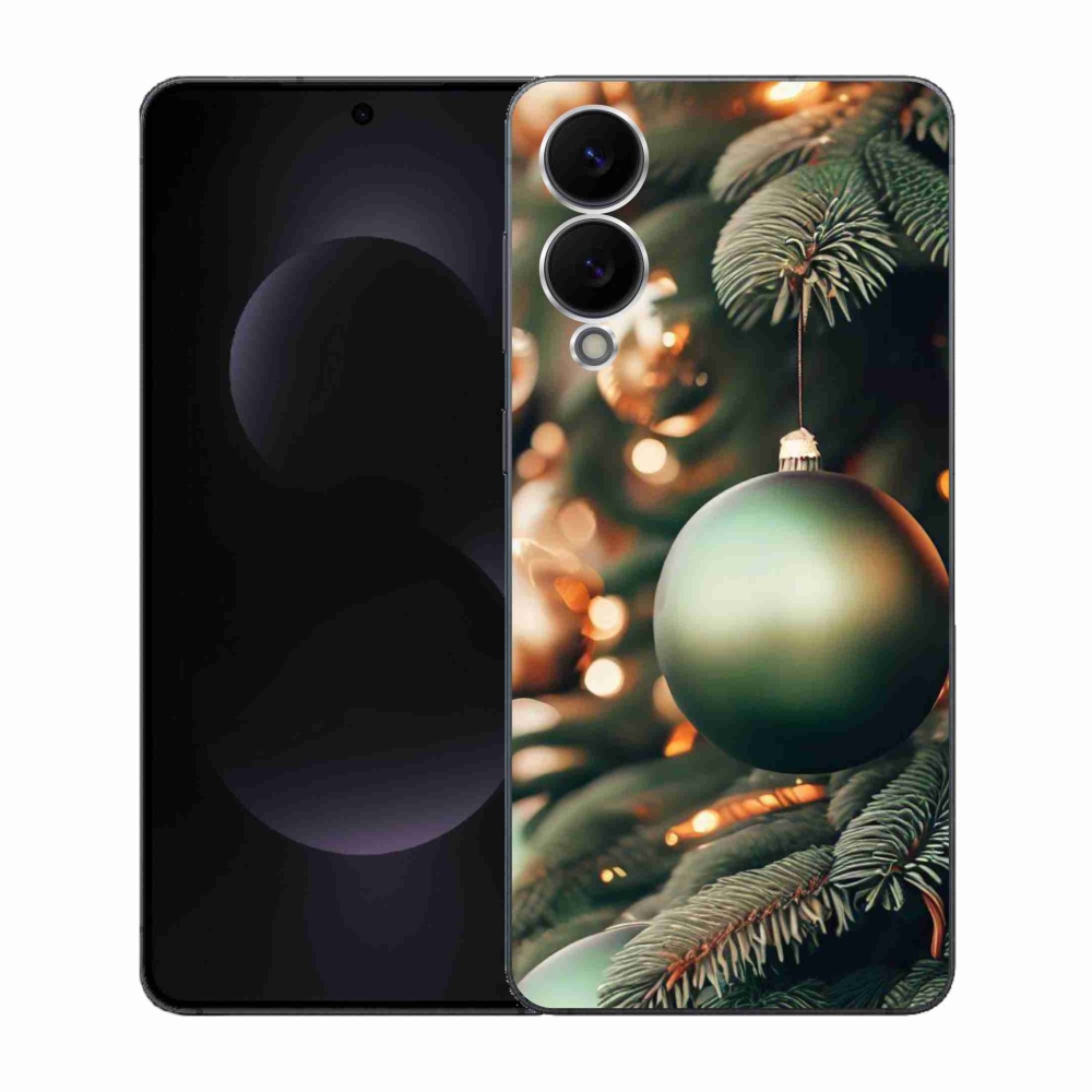 Gélový kryt mmCase na Samsung Galaxy S25 Edge - vianočné ozdoby 1