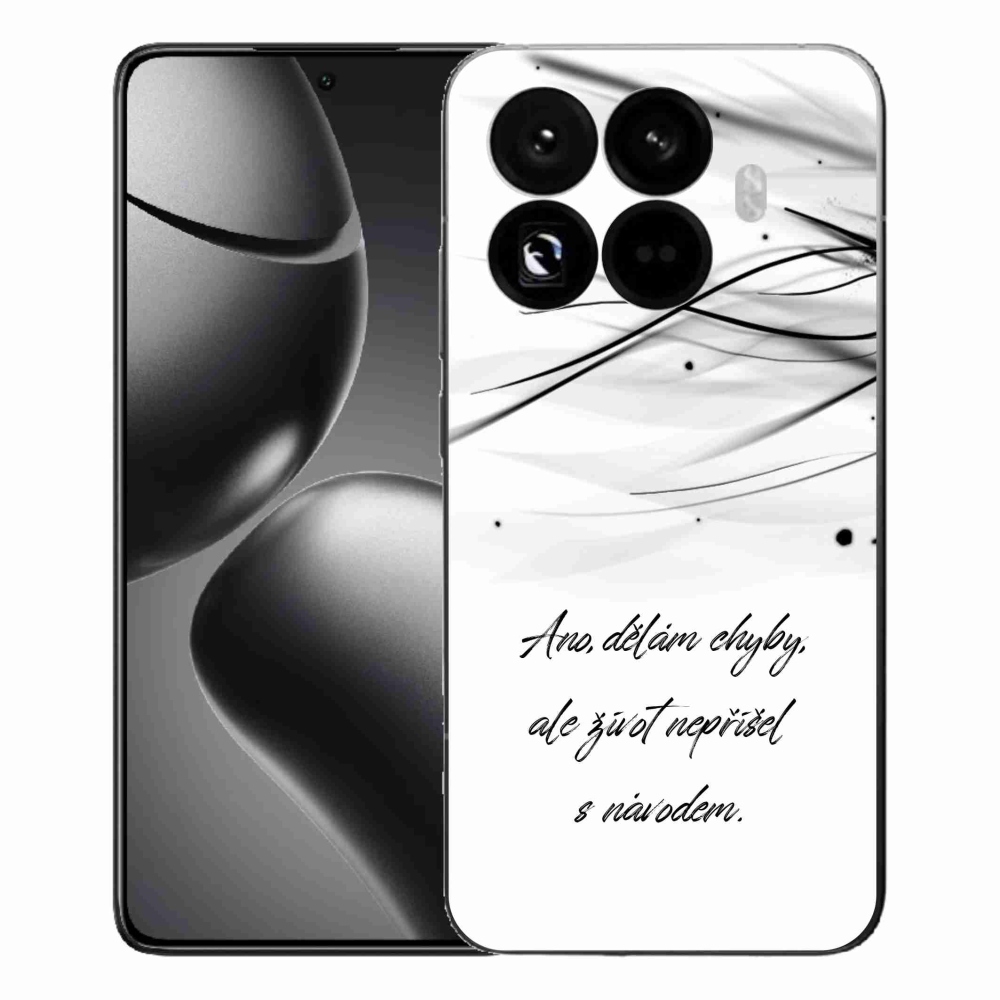 Gélový kryt mmCase na Xiaomi 15T Pro - citát biele pozadie
