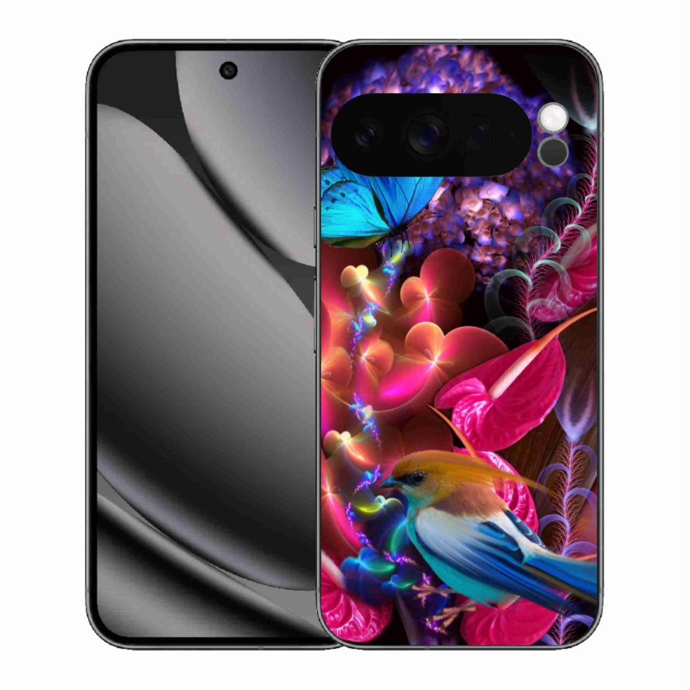 Gélový kryt mmCase na Google Pixel 10 Pro XL - farebné kvety