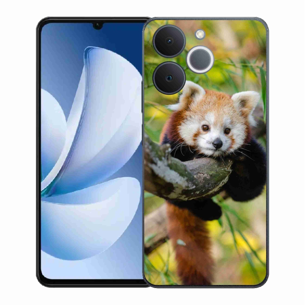 Gélový kryt mmCase na Realme Note 70T - panda červená