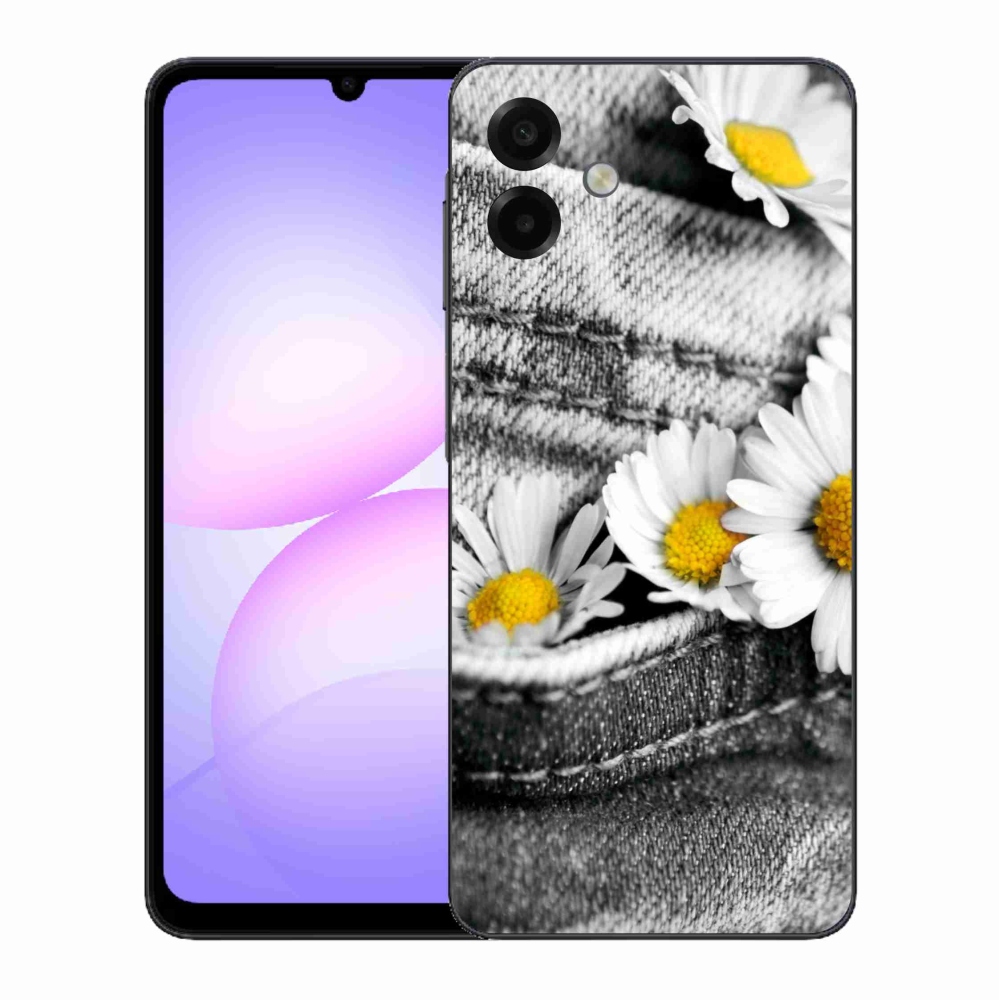 Gélový kryt mmCase na Samsung Galaxy A07 4G - margaréty