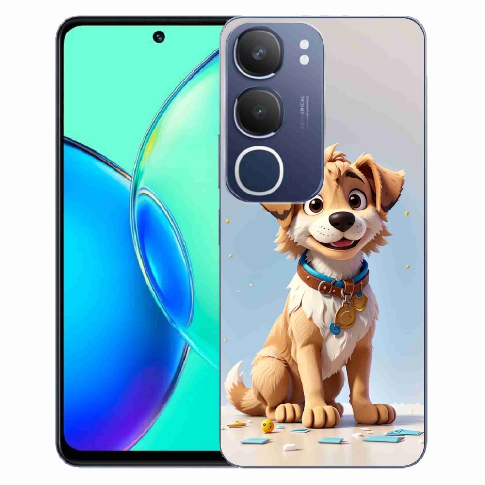 Gélový kryt mmCase na Vivo Y19s - kreslené šteňa
