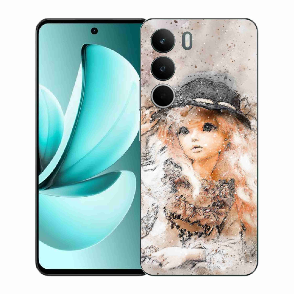 Gélový kryt mmCase na Realme C71 - dievčatko s klobúkom