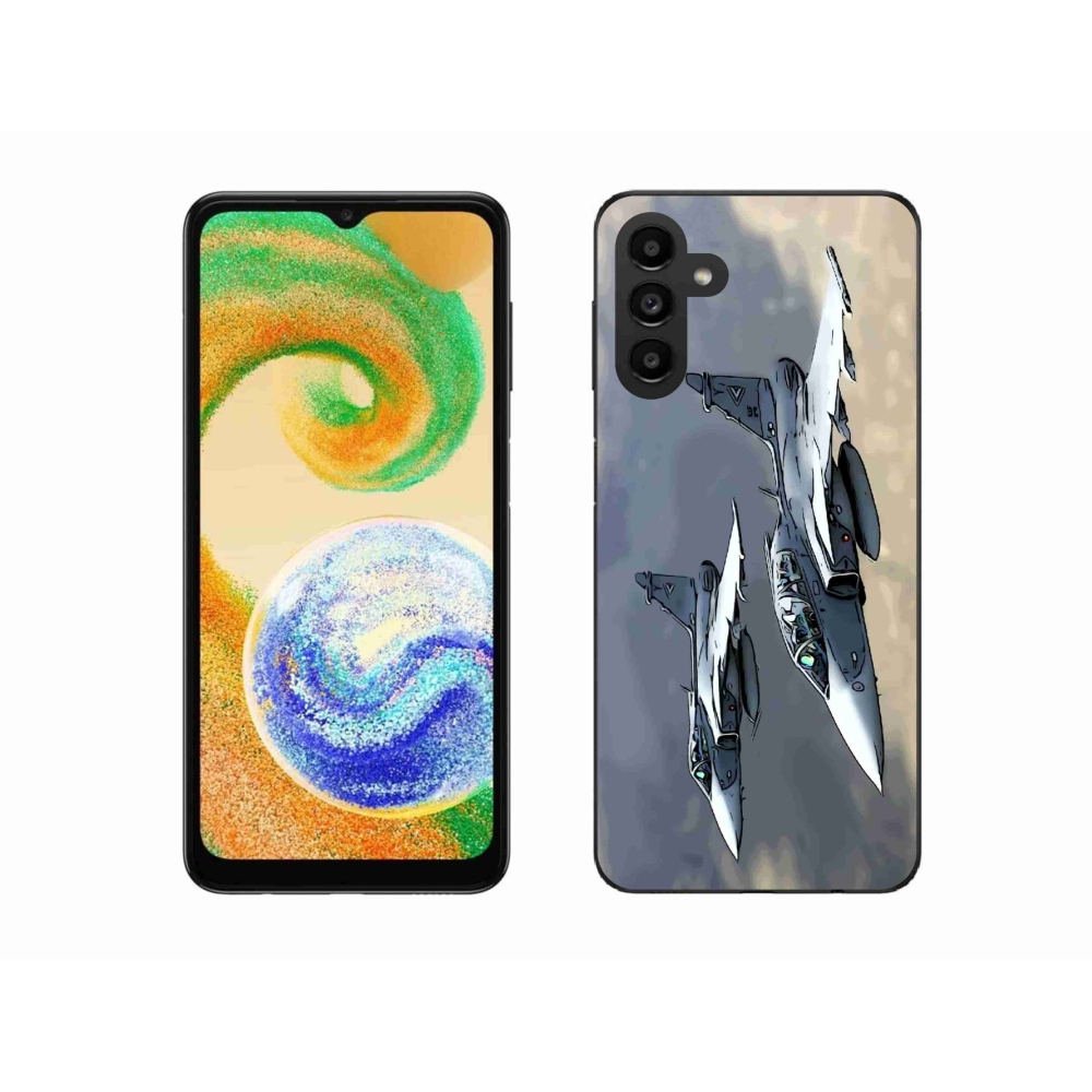 Gélový kryt mmCase na Samsung Galaxy A04s (164.7x76.7x9.1mm) - stíhačky