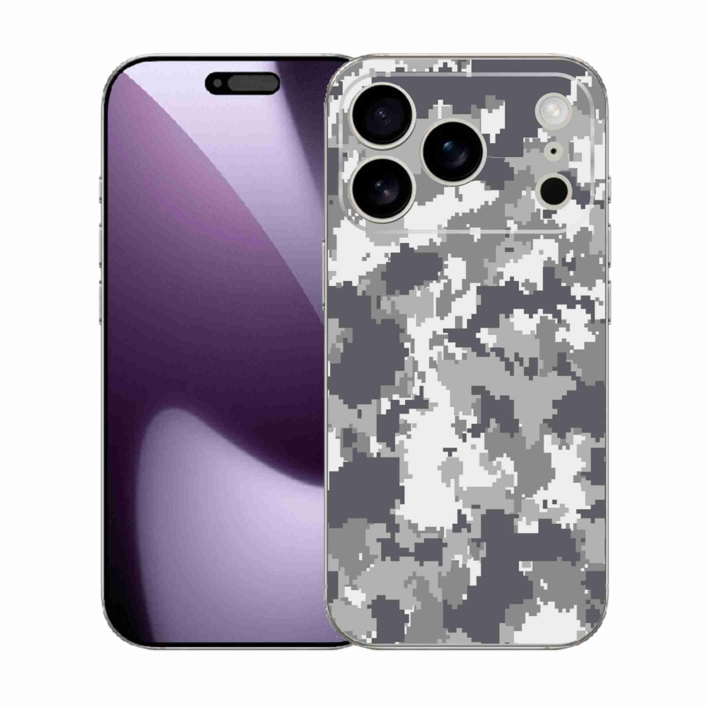 Gélový kryt mmCase na iPhone 17 Pro - maskáčový vzor 2