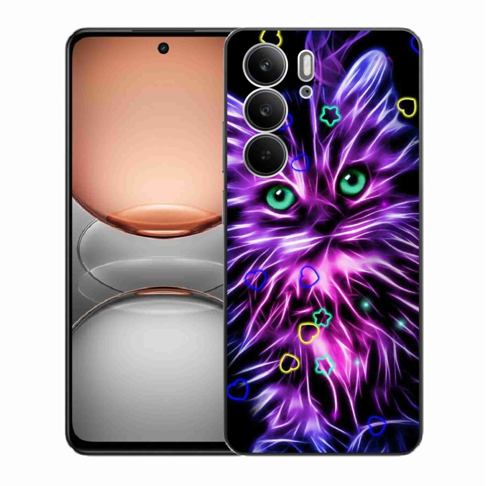 Gélový kryt mmCase na Realme C75 - abstraktná mačka
