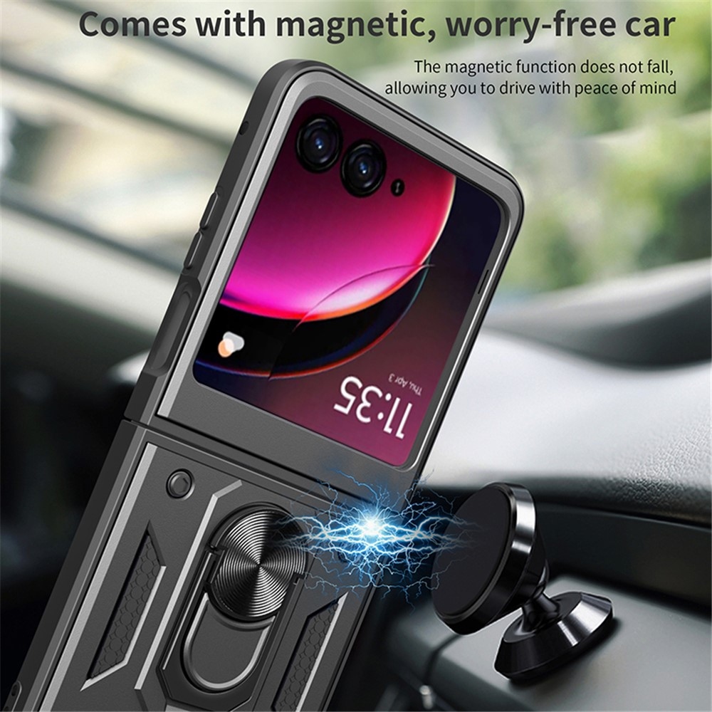 Slide odolný kryt na Motorola Razr 40 Ultra 5G - čierny