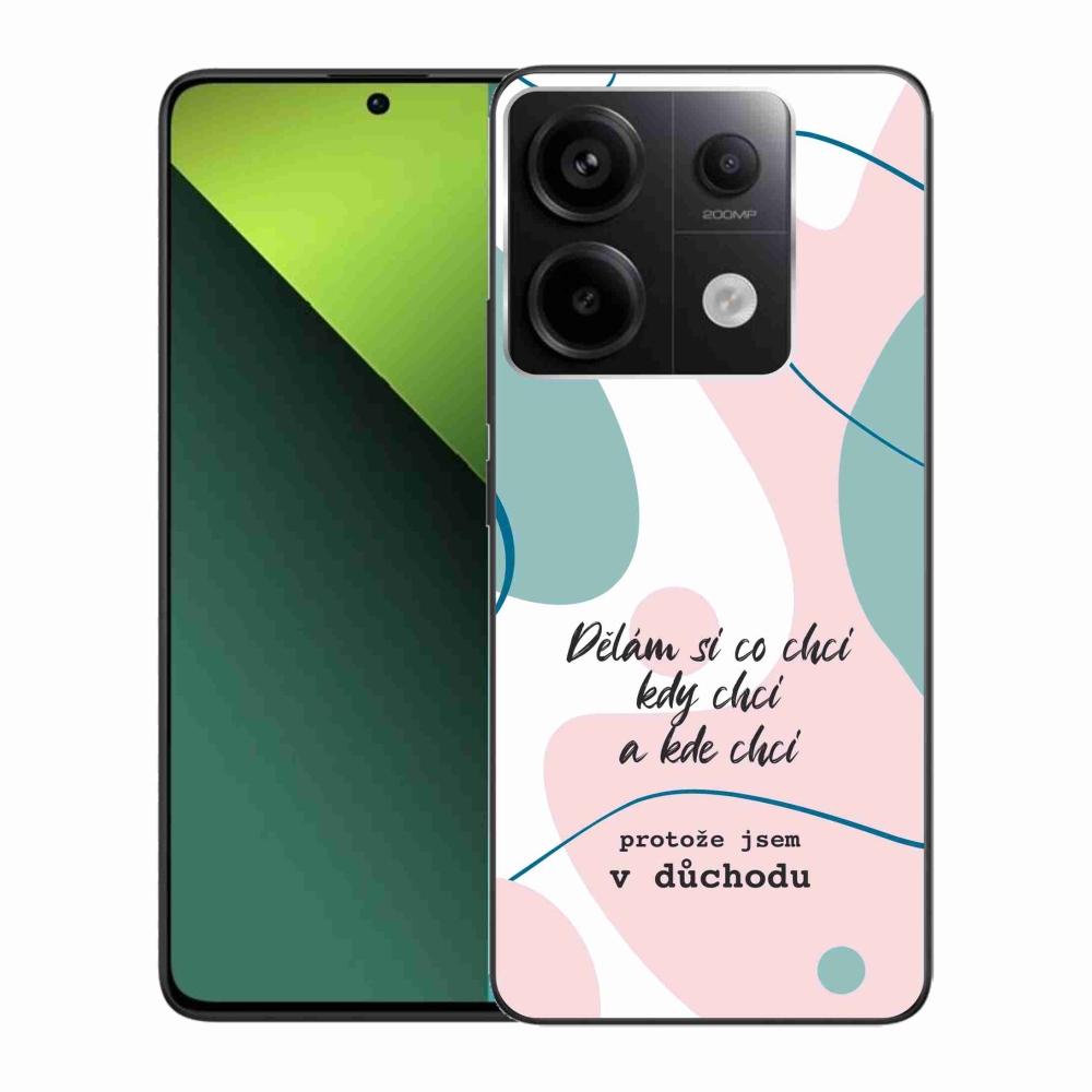 Gélový kryt mmCase na Xiaomi Redmi Note 13 Pro 5G/Poco X6 5G - vtipný text 10 biele pozadie