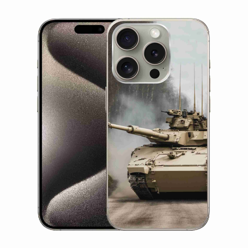 Gélový kryt mmCase na iPhone 15 Pro - tank 1